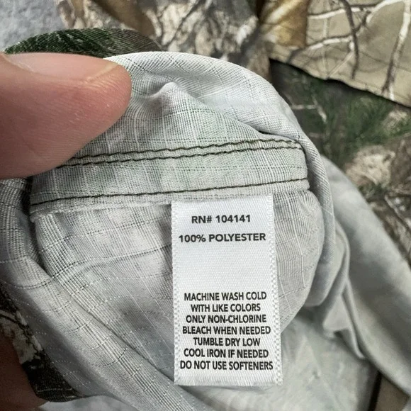 Field & Stream REALTree Camo Shirt Mens 2XL Roll Tab Vented Button Down Pockets - Picture 13 of 13